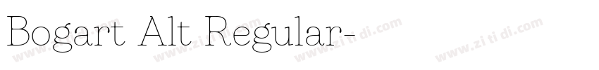 Bogart Alt Regular字体转换